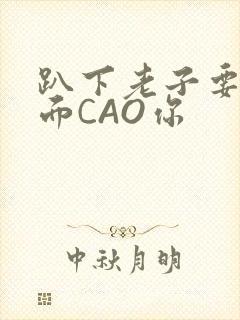 趴下老子要从后面CAO你