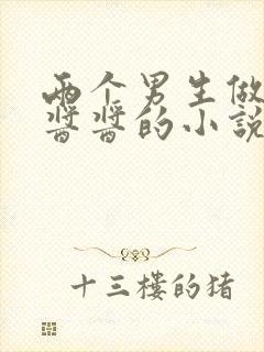 两个男生做酿酿酱酱的小说