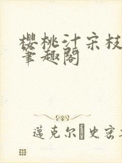 樱桃汁宋枝江野笔趣阁