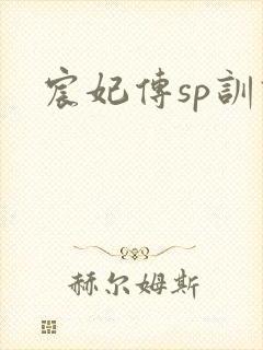 宸妃传sp训诫