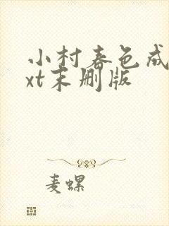 小村春色成刚txt末删版封面