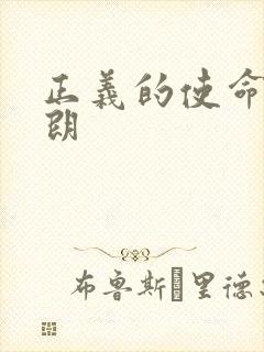 正义的使命厉元朗