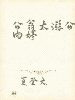 公翁太涨公欲息肉婷
