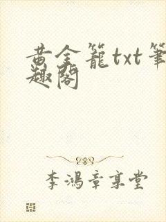黄金笼txt笔趣阁
