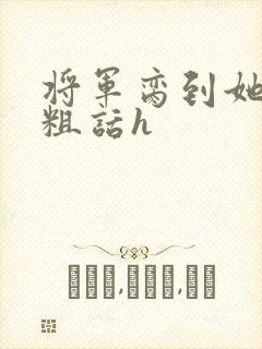 将军脔到她哭h粗话h