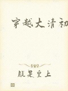 穿越大清初年