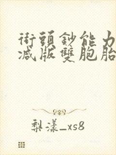 街头钞能力无删减版双胞胎