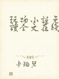 玩物小说免费阅读全文在线阅笔趣阁无弹窗封面