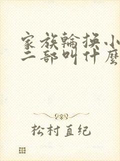 家族轮换小说第二部叫什么名字