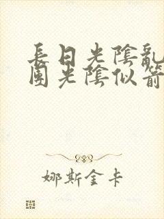 长日光阴乱作一团光阴似箭教主封面
