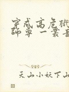 穿成高危职业之师尊 一丛音