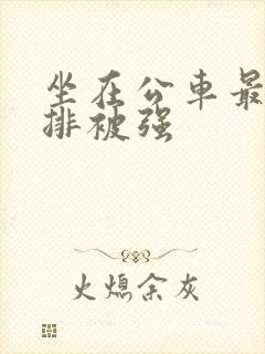 坐在公车最后一排被强封面