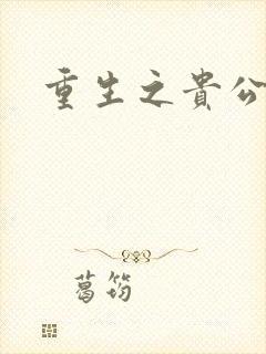 重生之贵公子