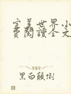 完美世界小说免费阅读全文封面