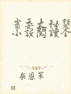 省委大秘楚东恒小说阅读全文
