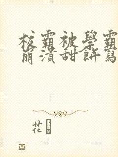 校霸被学霸玩到崩溃甜饼写手