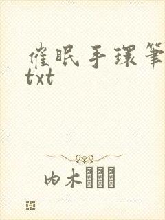 催眠手环笔趣阁txt