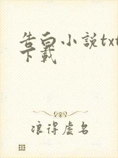 告白小说txt下载封面
