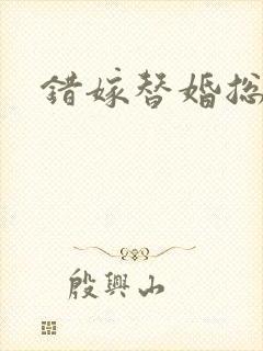 错嫁替婚总裁