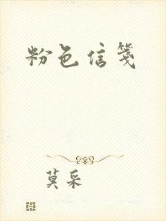 粉色信笺封面
