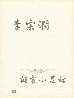 李宗润封面