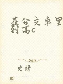 在公交车里c弄到高c