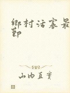 乡村活寡最新章节