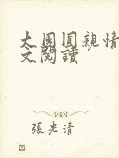 大团圆亲情会全文阅读封面