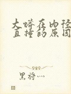 大蟒在内径横冲直撞的原因