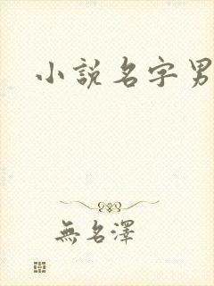 小说名字男生