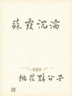 苏霞沉沦封面