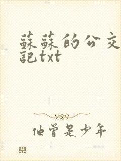 苏苏的公交车日记txt