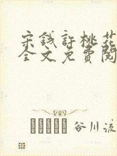 宋钱许桃花小说全文免费阅读