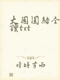 大团圆结全文阅读txt封面