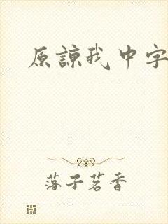 原谅我中字