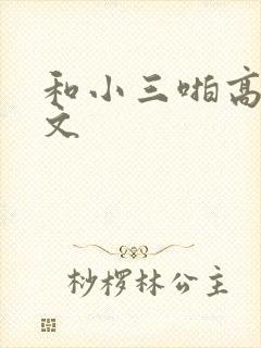 和小三啪高辣h文