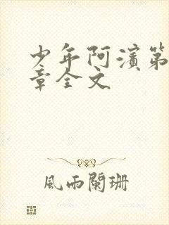 少年阿滨第13章全文