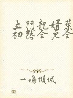 上门龙婿叶辰萧初然全免全集封面