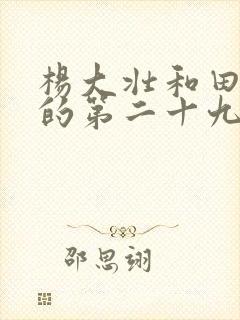 杨大壮和田桂花的第二十九