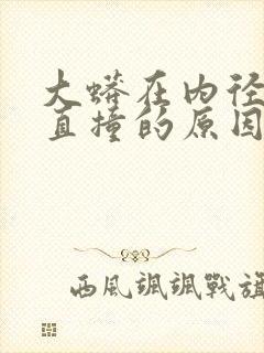 大蟒在内径横冲直撞的原因
