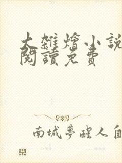 大杂烩小说全集阅读免费