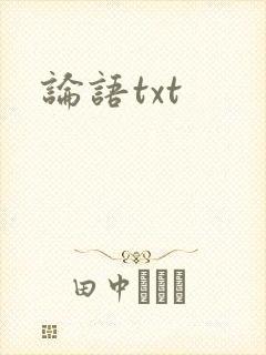 论语txt封面