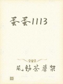 蛋蛋1113封面