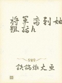 将军脔到她哭h粗话h封面