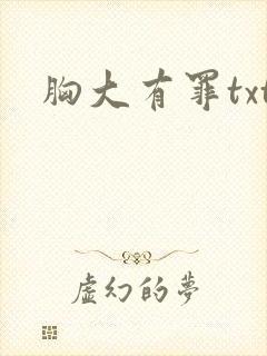胸大有罪txt封面