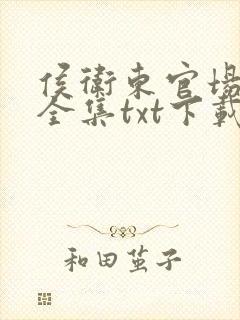 侯卫东官场笔记全集txt下载