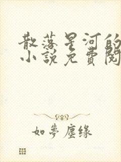 散落星河的记忆小说免费阅读全文封面
