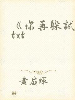 《你再躲试试》txt
