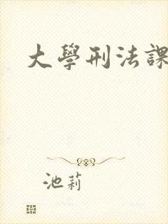 大学刑法课