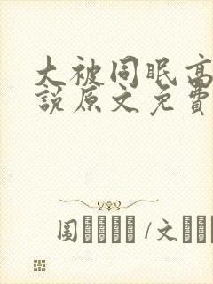 大被同眠高粱小说原文免费阅读